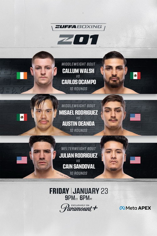 Zuffa Boxing 01 poster